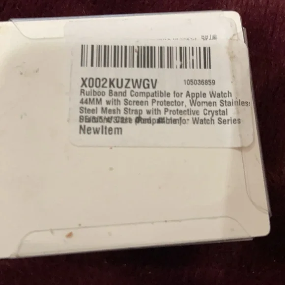 New red metal Apple Watch cover and band 44mm - Picture 3 of 3